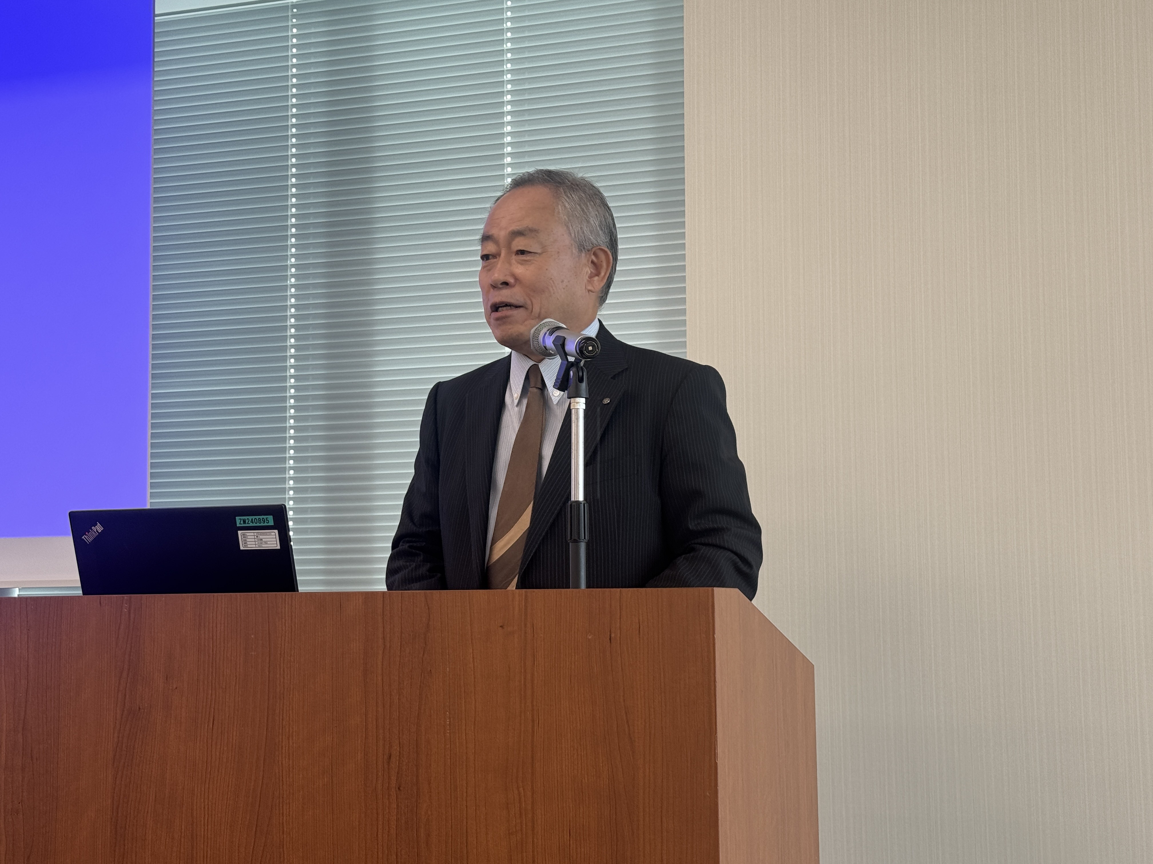 挨拶する石原工業分科会長（ヨシモトポール株式会社　社長）