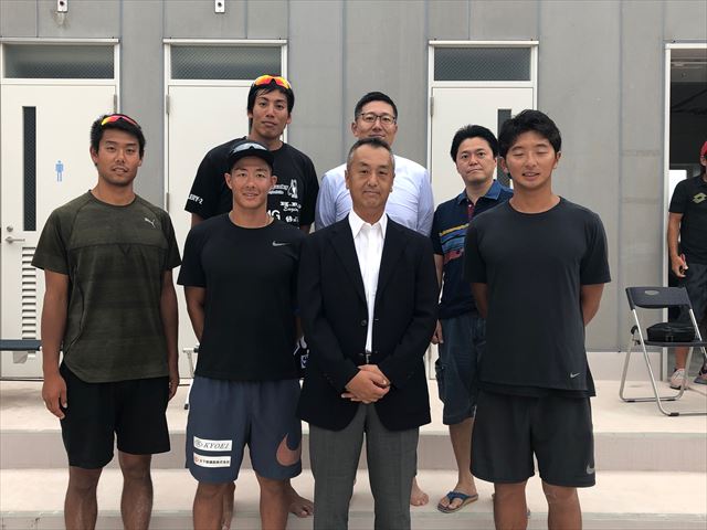 青年部幹部とビーチバレー日本代表強化指定選手