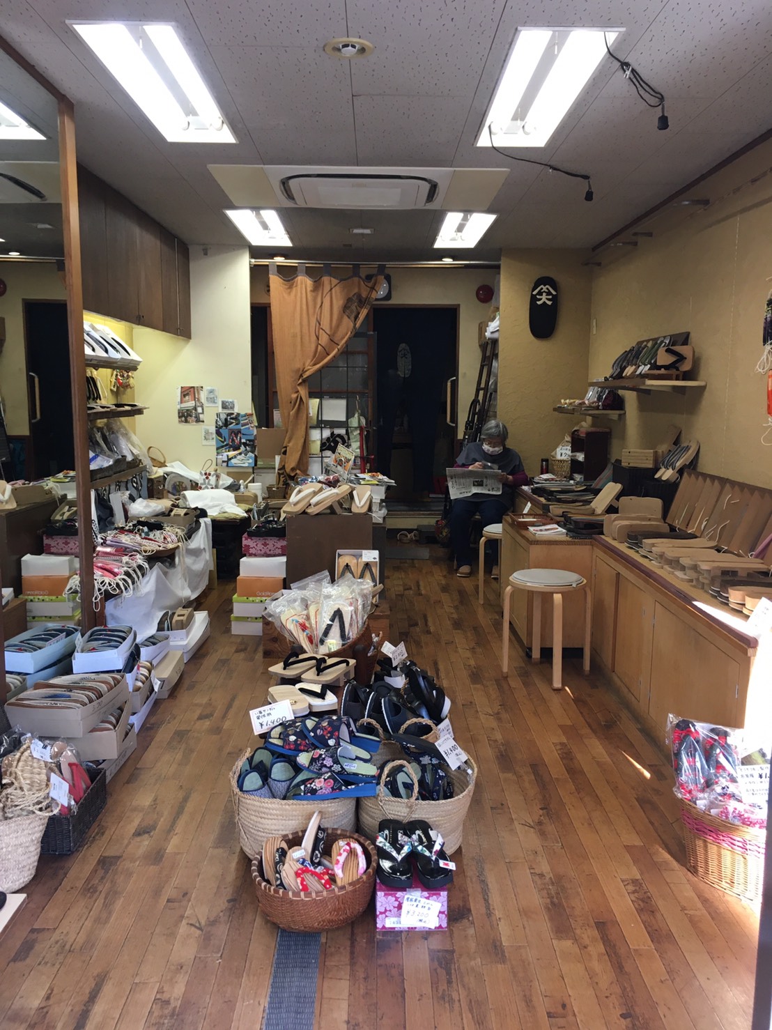 全面改装以前の店内の様子