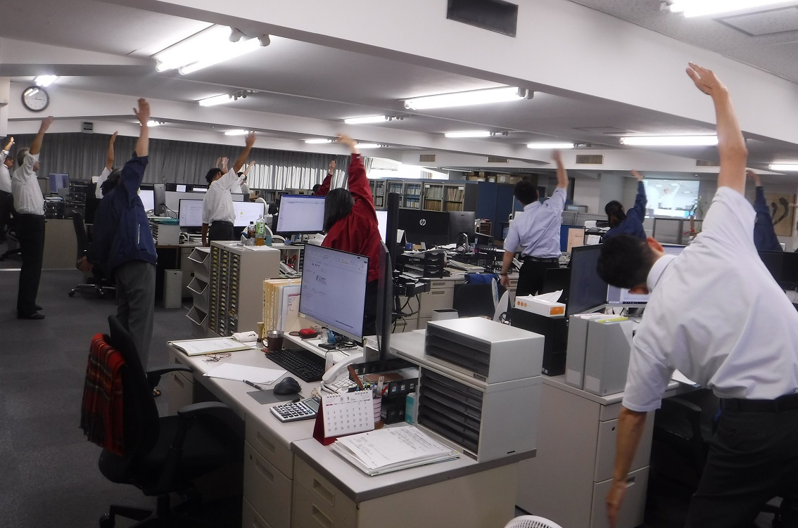 毎日15時からの運動タイムの様子