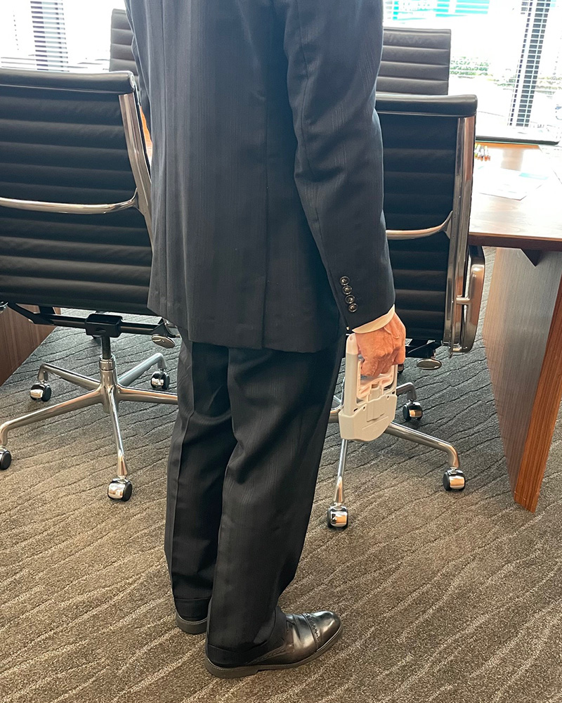 握力測定の様子