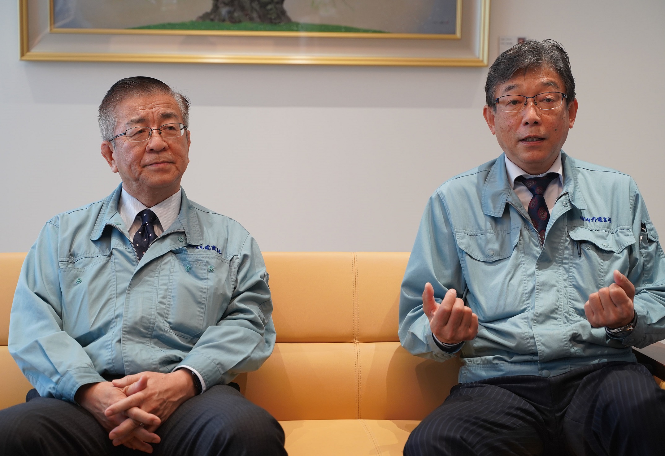 代表取締役　谷口 孝司 氏（左）取締役総務部長　甲斐 広美 氏（右）